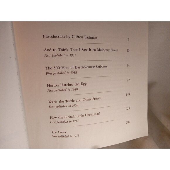 DR. SEUSS - SIX BY SEUSS - A TREASURY OF DR. SEUSS CLASSICS SOFTCOVER BOOK 1991 - Picture 10 of 10
